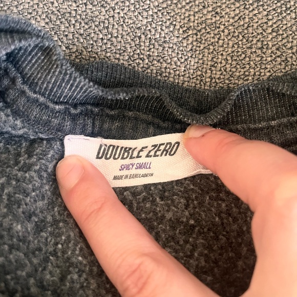 Double Zero Kids Charcoal Sweatshirt with Eagle Graphic - Picture 2 of 3